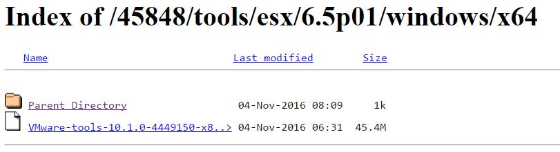 darwin.iso vmware tools download esxi 6.5