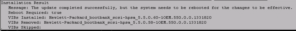 ESXi-HPSA driver installation-VMware Arena