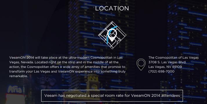 VeeamON 2014 - Venue