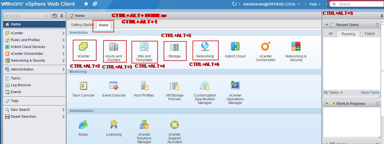 How to use keyboard in vmware console Information