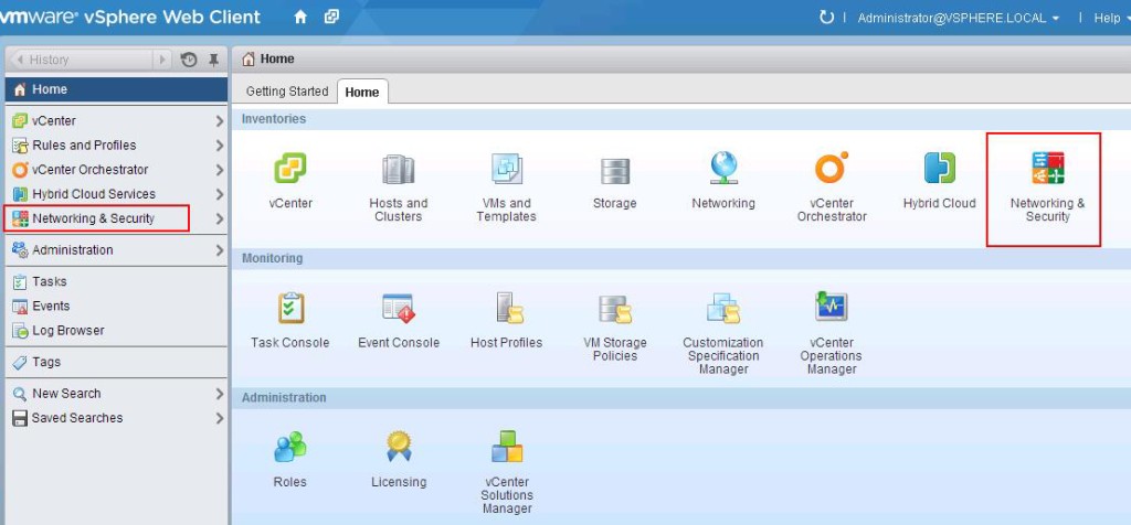 NSX integration with vCenter-8