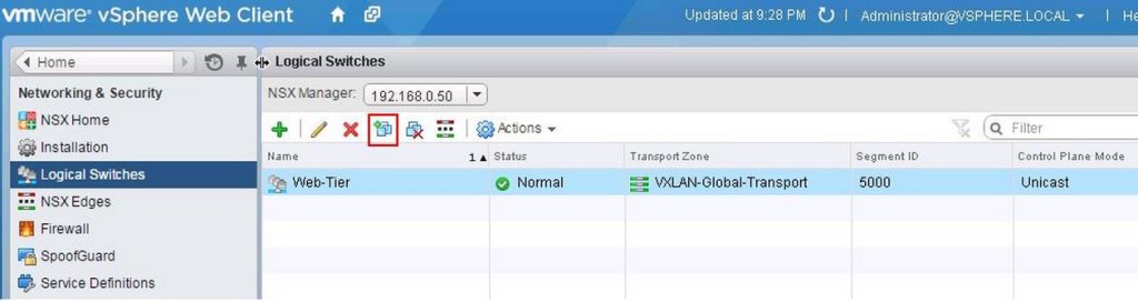 VMware NSX-Logical Switch Creation -4-1