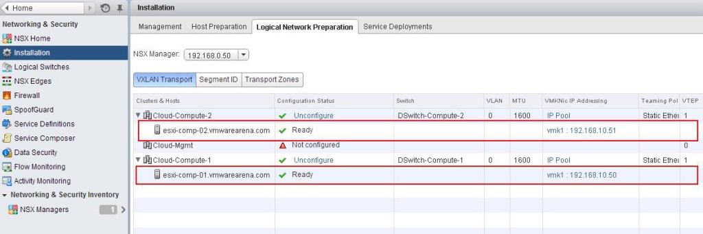 VMware NSX -VXLAN Configuration -14