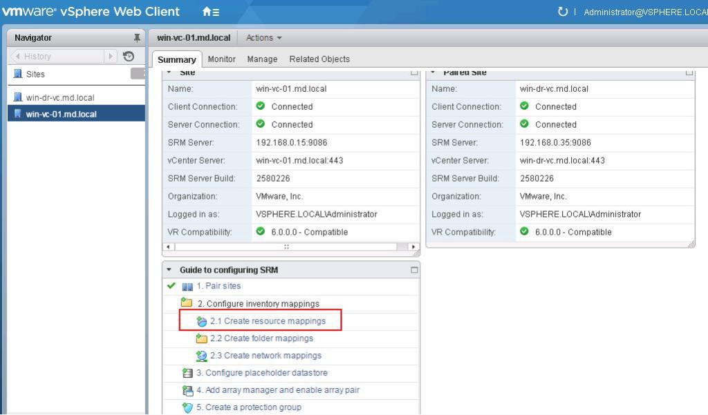 SRM Resource Mappings