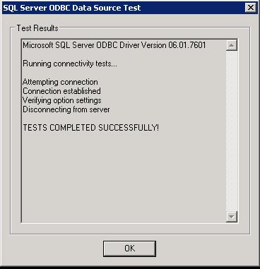 Create ODBC Connection for Horizon View Composer Installation _9