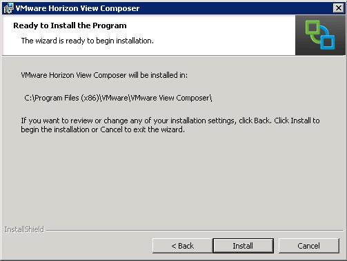 VMware Horizon View 6.0 - Installing View Composer-7