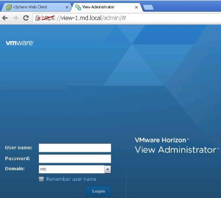 VMware Horizon 6- View Administrator