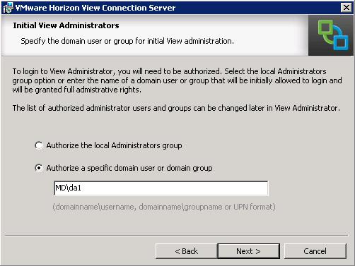 VMware Horizon 6 - View connection server -8
