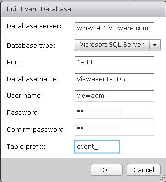 Configuring Horizon view Event database_4-min