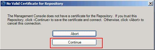 Configuring CImtrak Repository connection_3