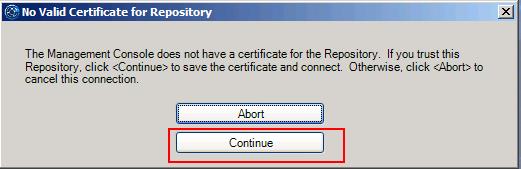 Configuring CImtrak Repository connection_3