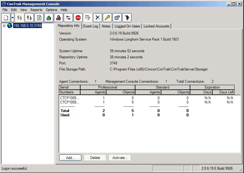 Configuring CImtrak Repository connection_6