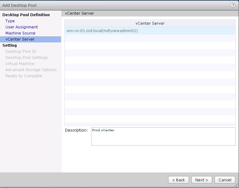 Creating View Manual Desktop Pool_5