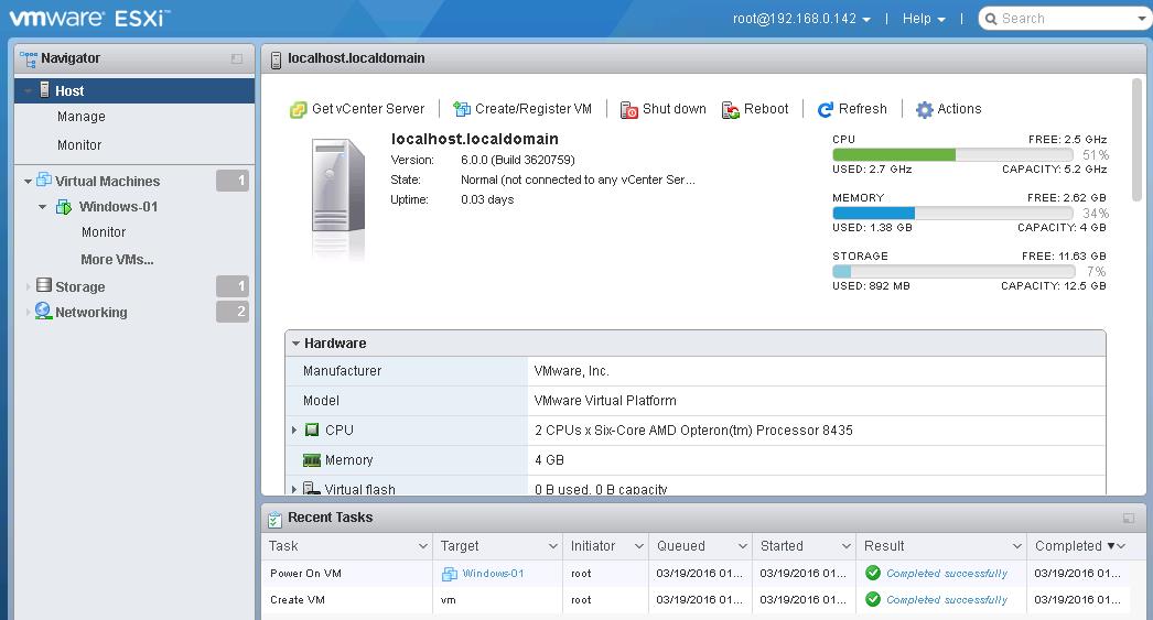 VMware Host Client