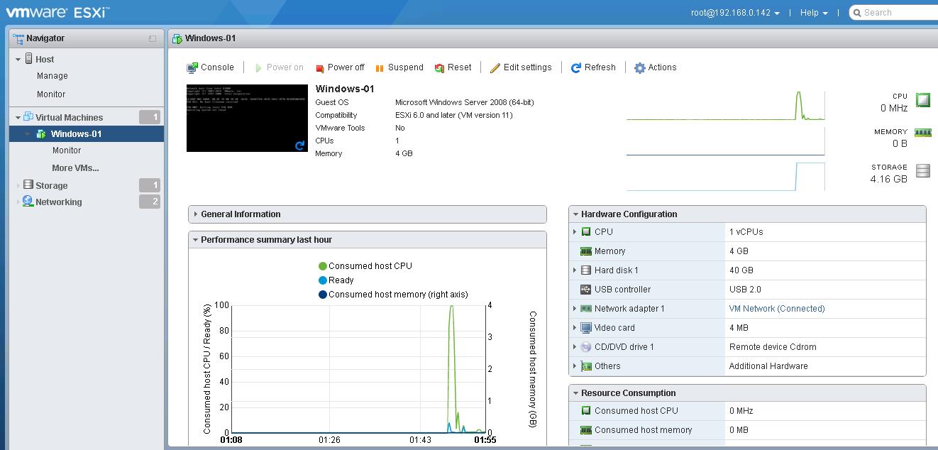 VMware Host Client -ESXi 6.0 Update 2