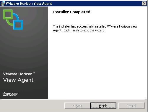 VMware View Agent Installation on RDS host