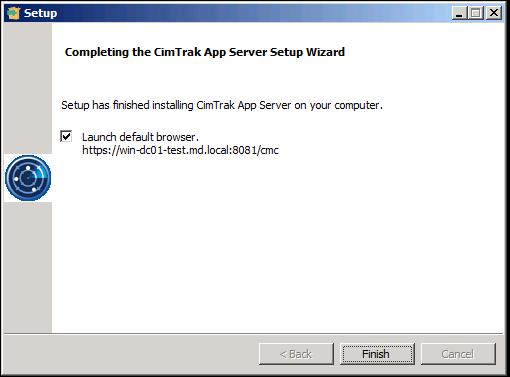 Installing Cimtrak Web management Console _7