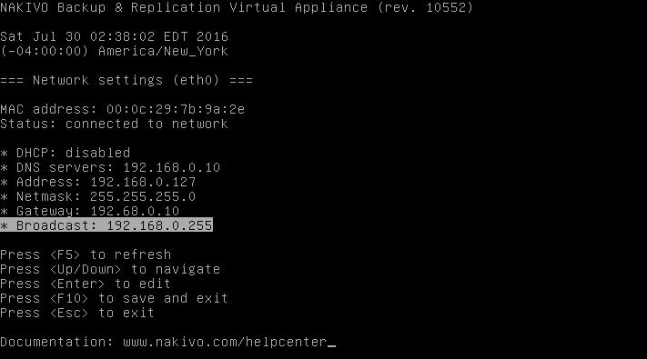 Configuring NAKIVO Backup & Replication V6-2