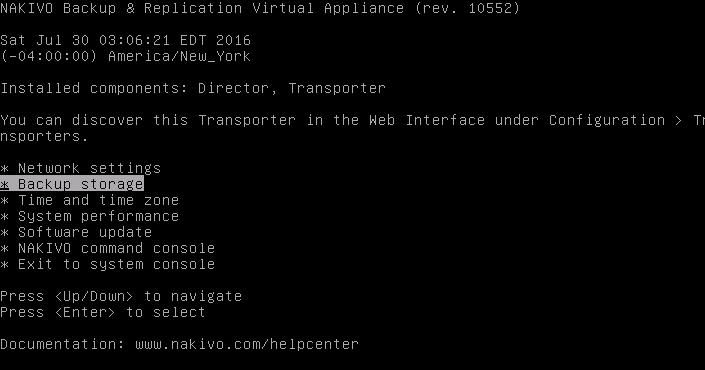 Configuring NAKIVO Backup & Replication V6-3