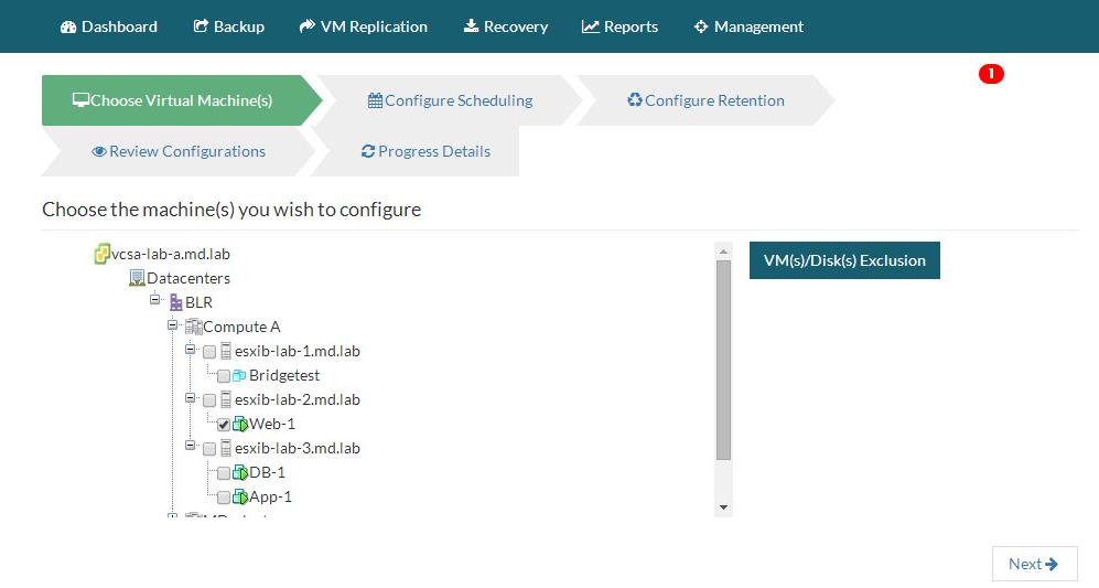 Vembu Backup for VMware vSphere