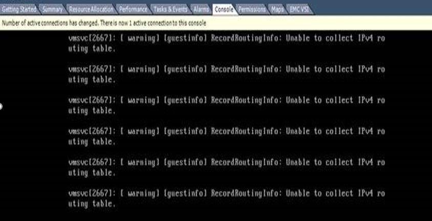 Unable to collect IPv4 routing table