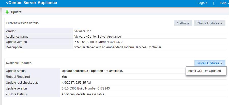 Upgrade vCenter Server appliance 6.5 to vCSA 6.5b _5