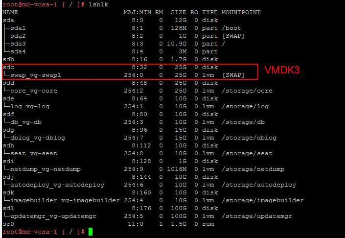 VCSA 6.5 VMDK Partitions & Mount Points_4