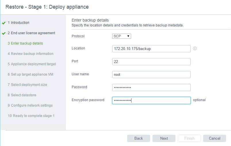 Backup And Restore VCSA 6.5_8