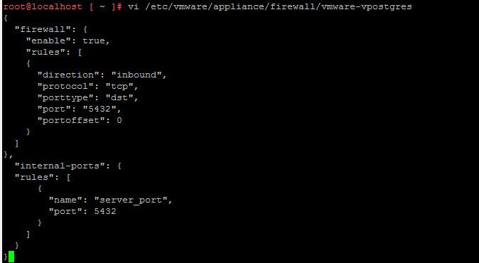  Manage VCSA 6.5 Postgres Database Remotely