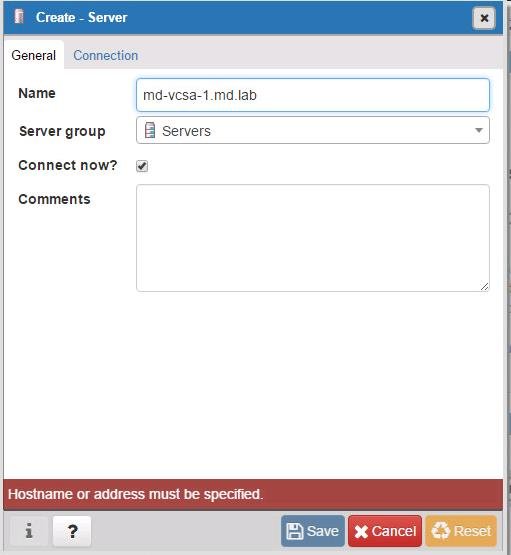 Manage vCSA Postgres Database using Pgadmin_5