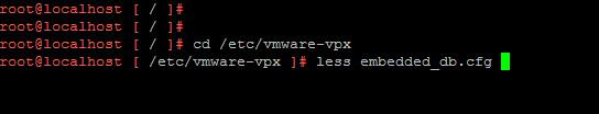 VCSA 6.5 Embedded VPostgres Database