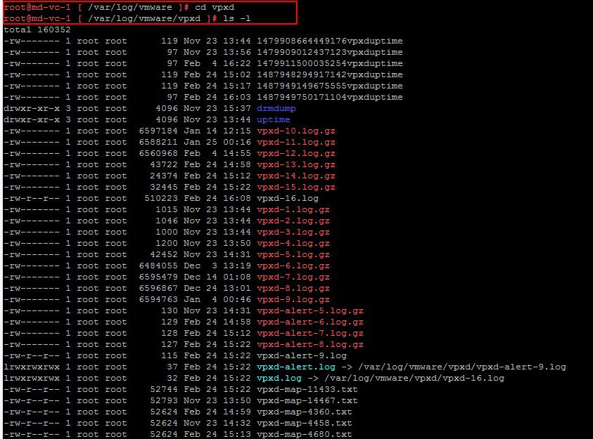  VCenter-Server-appliance-Log-File-Location