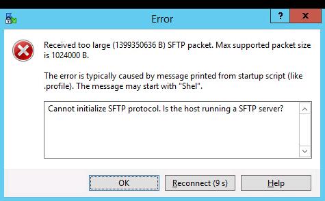 WinSCP Connection to VCSA failed_2