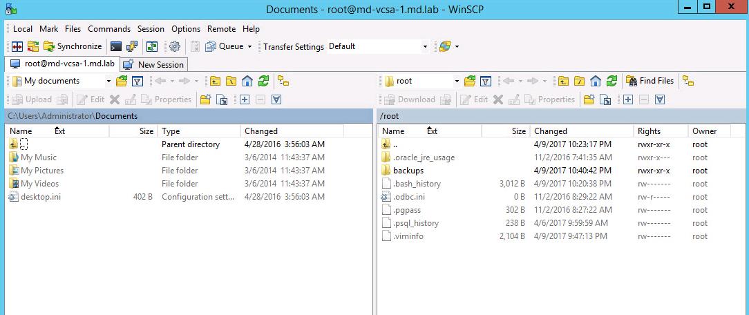 WinSCP Connection to VCSA failed_4