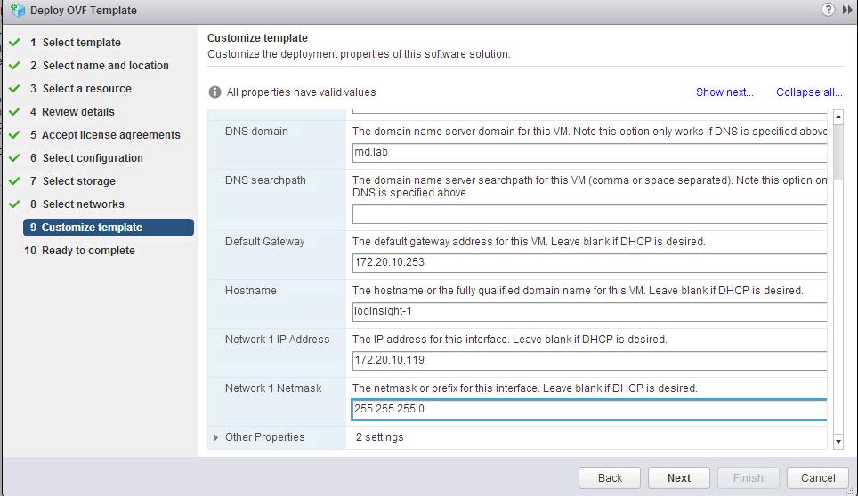 Deploying VMware vRealize Log Insight_9