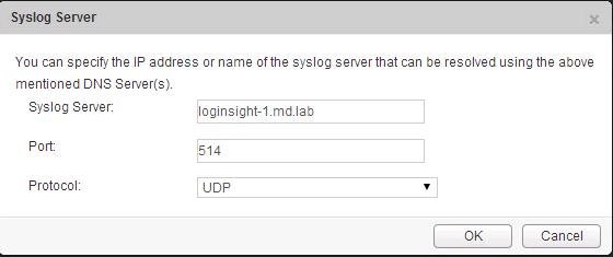 Forward NSX Manger logs to Log Insight_3