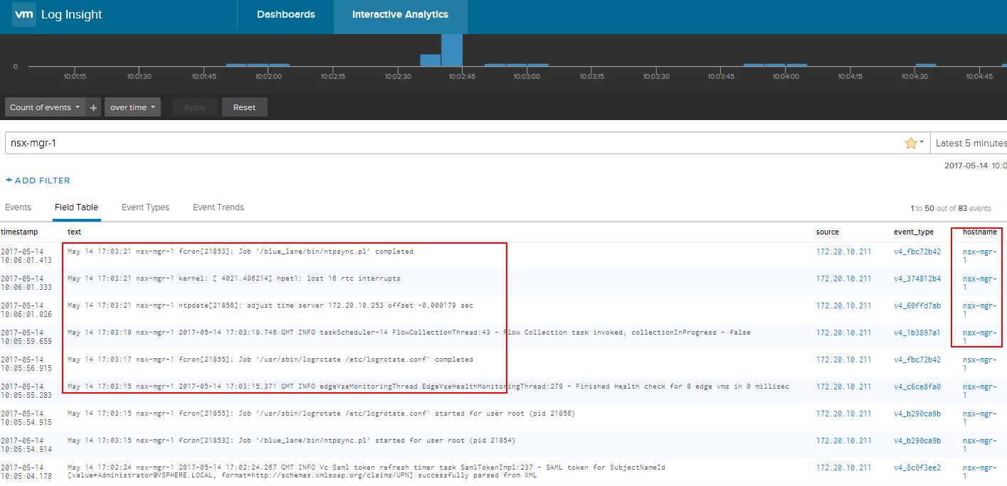 Forward NSX Manger logs to Log Insight_5