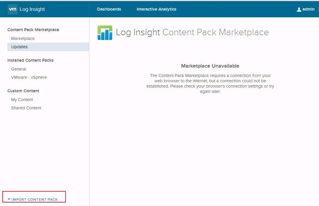 Install the vRealize Log Insight Content Pack for NSX for vSphere_2