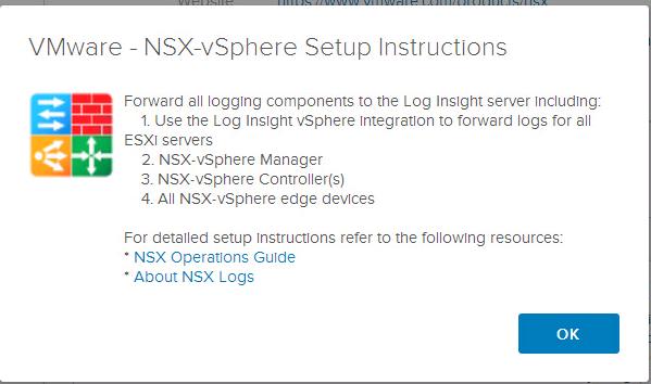 Install the vRealize Log Insight Content Pack for NSX for vSphere_5