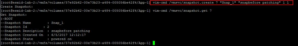 Manage VMware Snapshot from ESXCLI_4