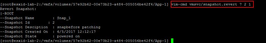 Manage VMware Snapshot from ESXCLI_6