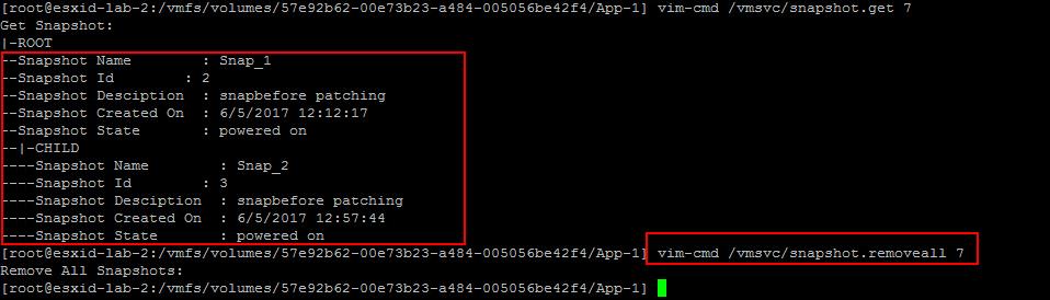 Manage VMware Snapshot from ESXCLI_7