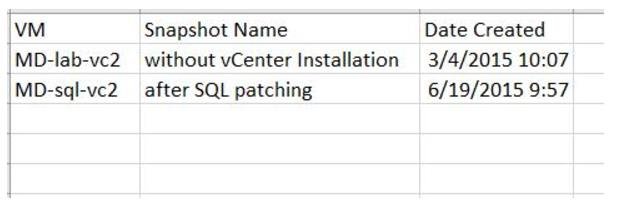 Powercli to report snapshots older than 3 days