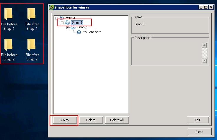 Reverting VMware Snaphot One level above the Current Snapshot_2