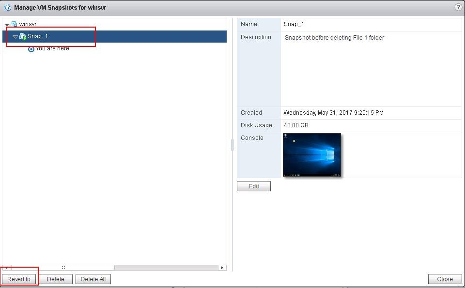 Reverting VMware Snapshots_5