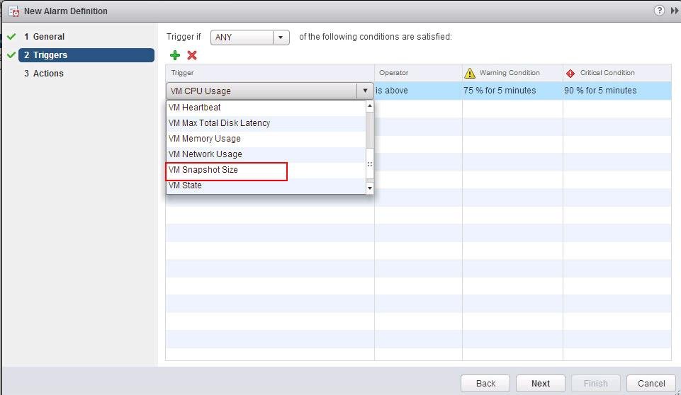 vCenter Alarm for VMware Snapshot Usage_3