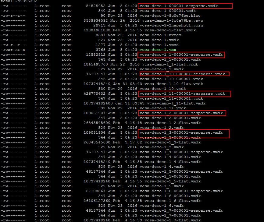 vSphere 6.5 VMware Snapshot Feature