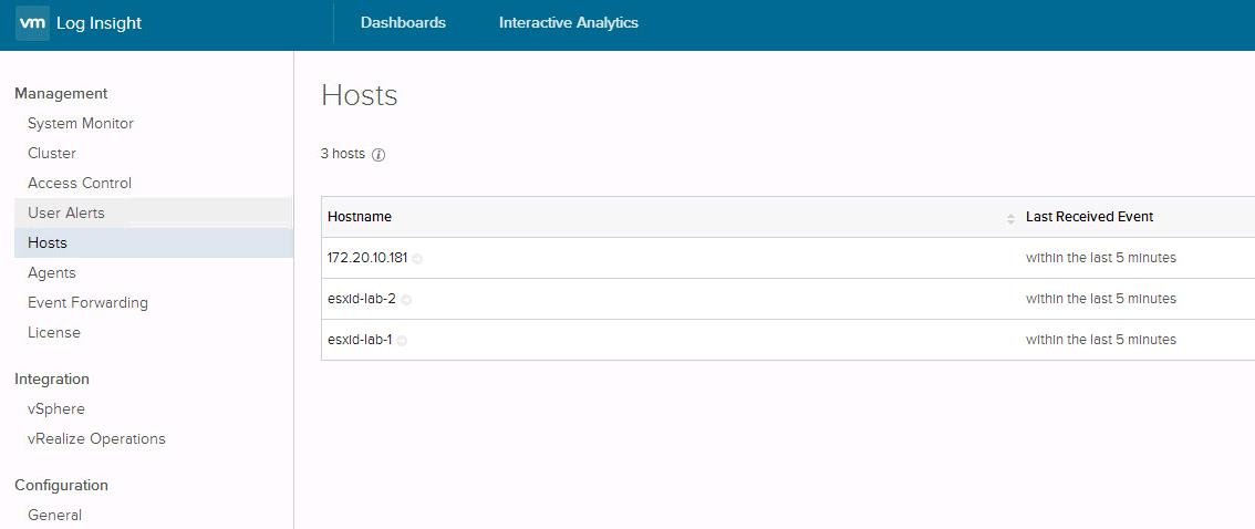 vSphere Integration with vRealize Log Insight_4