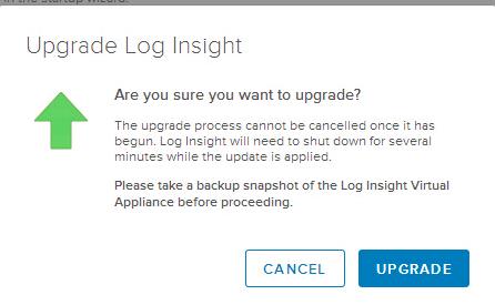 Upgrade vRealize Log Inisght Cluster_5