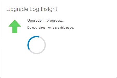 Upgrade vRealize Log Inisght Cluster_8